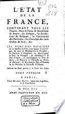 L'état de la France,