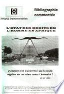 L'état des droits de l'homme en Afrique
