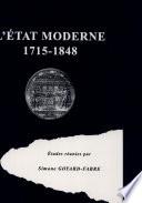 L'Etat moderne