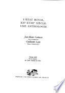 L'Etat royal, XIIe-XVIIIe siècle