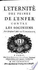 L'Éternité des peines de l'Enfer contre les Sociniens