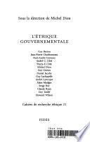 L'éthique gouvernementale