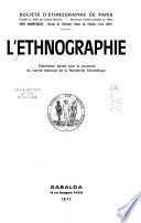 L'Ethnographie