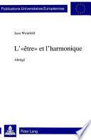 L'être et l'harmonique