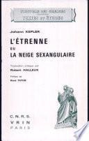 L'etrenne Ou La Neige Sexangulaire