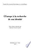 L'Europe à la recherche de son identité