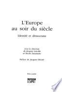 L'Europe au soir du siècle