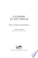 L'Europe au XVIe siècle
