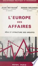 L'Europe des affaires