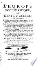 L'Europe ecclésiastique