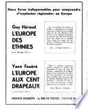 L'Europe en formation