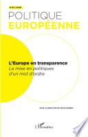 L'Europe en transparence