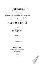 L'Europe pendant le consulat et l'empire de Napoléon