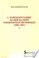 L'euroscepticisme au sein du Parti conservateur britannique, 1992-1997