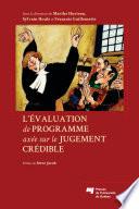 L'évaluation de programme axée sur le jugement crédible