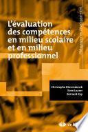 L'évaluation des compétences en milieu scolaire et en milieu professionnel