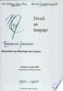 L'éveil au langage