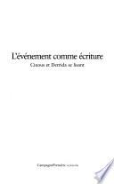L'événement comme écriture
