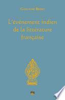 L'événement indien de la littérature française