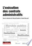 L'exécution des contrats administratifs