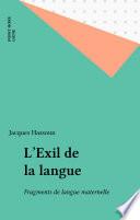 L'Exil de la langue