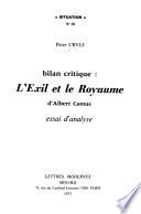 L'exil et le royaume d'Albert Camus