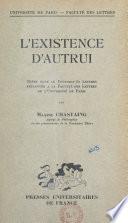 L'existence d'autrui