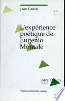 L'expérience poétique de Eugenio Montale