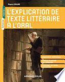L'explication de texte littéraire à l'oral