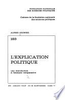 L'explication politique