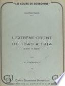 L'Extrême-Orient de 1840 à 1914 (Chine et Japon)