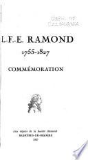 L.-F.-E. Ramond, 1755-1827, commémoration