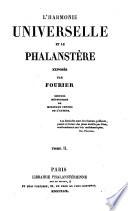 L'harmonie universelle et le phalanstère