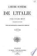 L'heure supreme de l'Italie