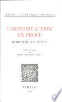 L'Histoire d'Erec en prose