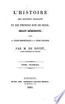 L' Histoire des derniers pharaons et des premiers rois de Perse