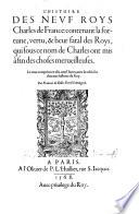 L' Histoire des neuf Roys Charles de Françe