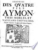 L'histoire des quatre fils Aymon