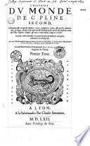 L'histoire du monde de C. Pline Second