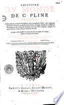 L'histoire du monde de C. Pline second