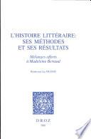 L'histoire littéraire