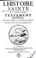 L' histoire Sainte du nouveau Testament