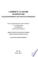 L'homme et la nature au Moyen Age