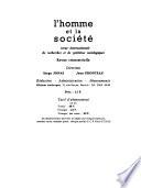 L'Homme et la société