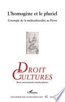 L'homogène et le pluriel