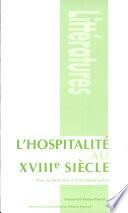 L'hospitalité au XVIIIe siècle