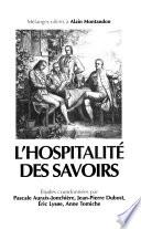 L'hospitalité des savoirs