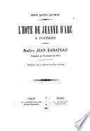 L'hote de Jeanne d'Arc à Poitiers
