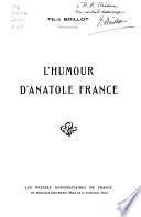 L'humour d'Anatole France