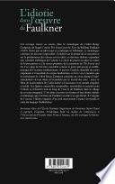 L'idiotie dans l'oeuvre de Faulkner